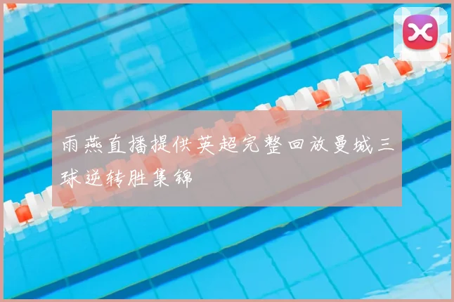 雨燕直播提供英超完整回放曼城三球逆转胜集锦